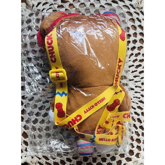 Cute Hello Kitty Zombie Bear Plush Doll Toy Bag Cell Phone Bag 23cm Halloween - Picture 7 of 7